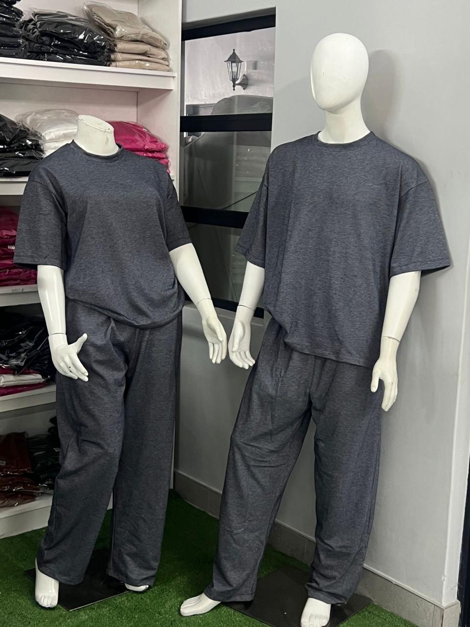 Black tights on mannequin and hanging on rack