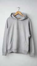 White plain hoodie on hanger